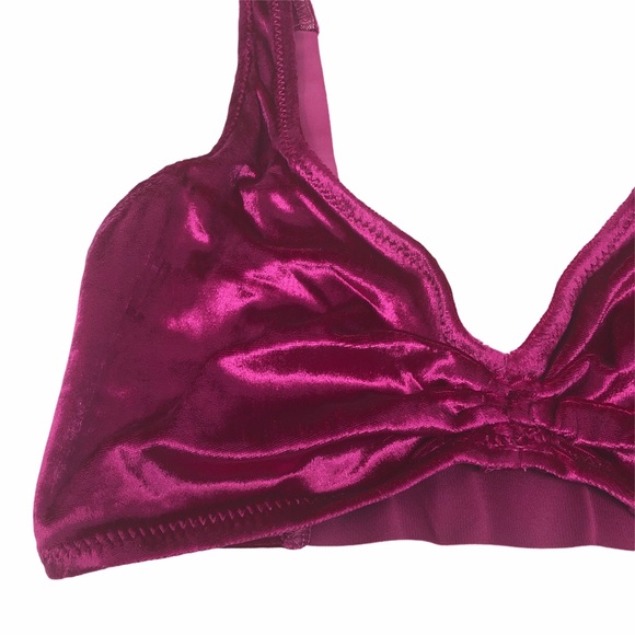 Free People Rhiannon Soft Bra in Red Berry XS - Picture 5 of 10